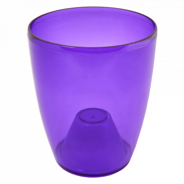 Flowerpot "Orchid" 18x21cm. (violet transparent)