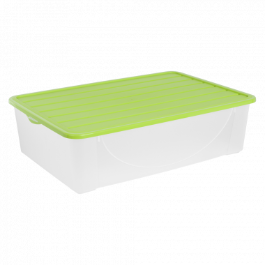Storage box with lid 22L. (olive)