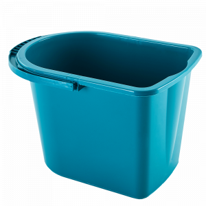 Rectangular pail 14L. (turquoise)
