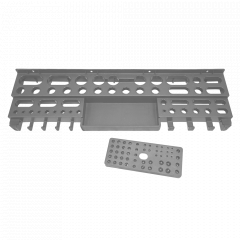 Shelf tools organizer with insert 540*150*55mm. (grey matt)