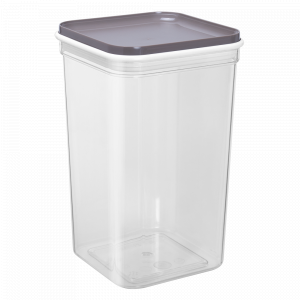 Container for bulk products "Fix" 1,3L. (transparent / cocoa)