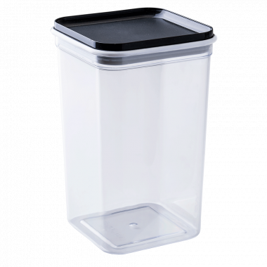Container for bulk products "Fix" 1,3L. (transparent / granite)