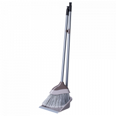Set of broom and scoop "Euro" (cocoa / cappuccino)