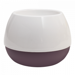 Flowerpot "Smile" d14cm. (white / violet)