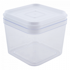 Container for bulk products 0,6L. (transparent / white)