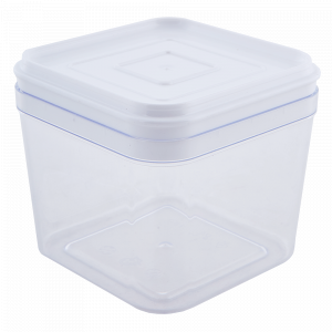 Container for bulk products 0,6L. (transparent / white)