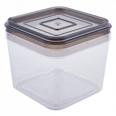Container for bulk products 0,6L. (transparent / transparent brown)