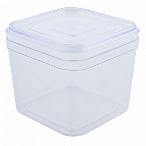 Container for bulk products 0,6L. (transparent / transparent)
