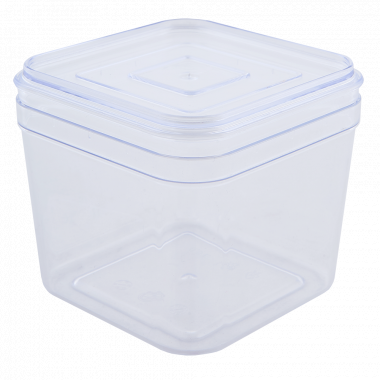 Container for bulk products 0,6L. (transparent / transparent)