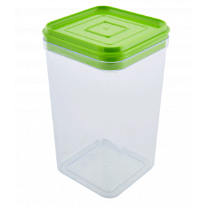 Container for bulk products 1,3L. (transparent / olive)
