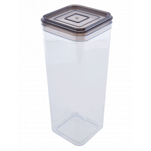 Container for bulk products 2,25L. (transparent / transparent brown)
