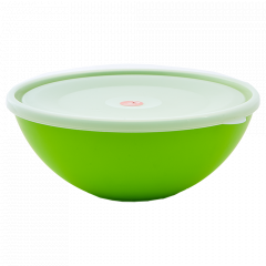 Bowl with lid 0,8L. (olive / transparent)