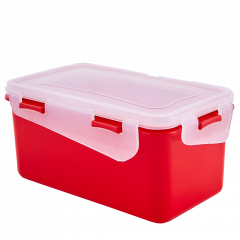 Universal container "Fiesta" rectangular 6,0L. (red velvet / transparent)