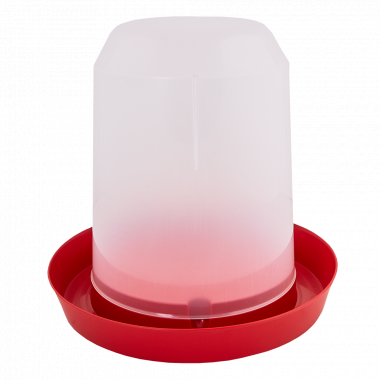 Drinking-bowl for birds (red transparent)