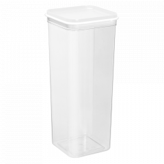 Container for bulk products "Fix" 2,25L. (transparent / white)