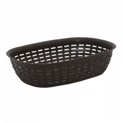 Basket "Rattan" 30,5x21,5x7,5cm. (dark brown)