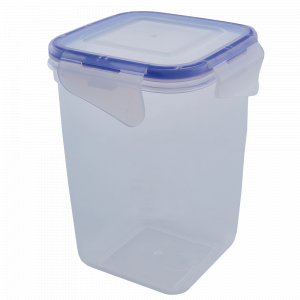 Food storage container with clip deep 1L. (transparent)
