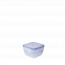 Food storage container with clips square 0,45L. (transparent)
