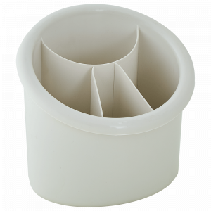 Cutlery rack oval (white rose)