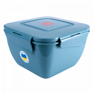 Universal container "Fiesta" square 0,9L. (gray blue)