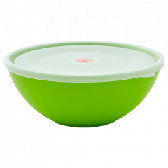 Bowl with lid 2L. (olive / transparent)