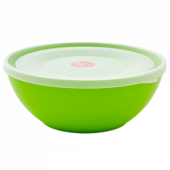 Bowl with lid 3L. (olive / transparent)