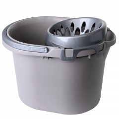 Pail for cleaning 15L. with wringer (cocoa / gray)