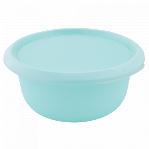Kitchen bowl with lid 1,75L. (light green / transparent)