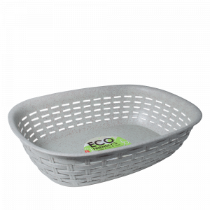 Basket "Rattan" 30,5x21,5x7,5cm. ECO WOOD (segebrush)