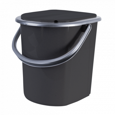 WC bucket 22L. (granite / gray)