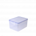 Food storage container with clip rectangular 2,5L. (transparent)