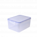 Food storage container with clip rectangular 4,0L. (transparent)