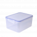 Food storage container with clip rectangular 6,0L. (transparent)
