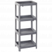 Rectangular shelf (grey matt)