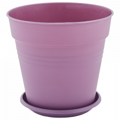 Flowerpot "Gloria" with tray 11x10,2cm. (violet)