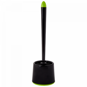 Toilet brush with stand "Optima" (black/olive)