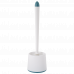 Toilet brush with stand "Optima" (white/gray blue)