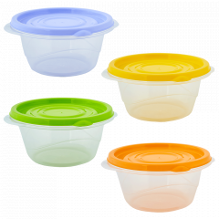 Food storage container "Omega" round 0,75L. (mix)