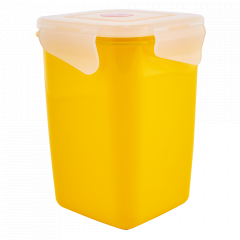 Universal container "Fiesta" deep 1L. (dark yellow / transparent)