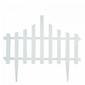 Set for lawn fence "Fence" (white floc)