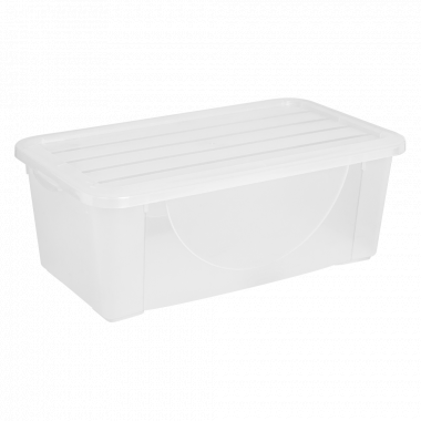 Storage box with lid  6L. (transparent)