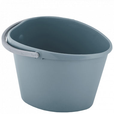 Heart shaped pail 10L. (gray blue)