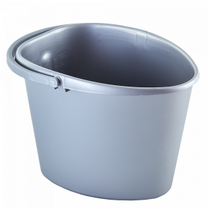 Heart shaped pail 10L. (gray)