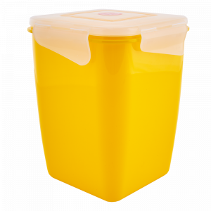 Universal container "Fiesta" deep 2L. (dark yellow / transparent)