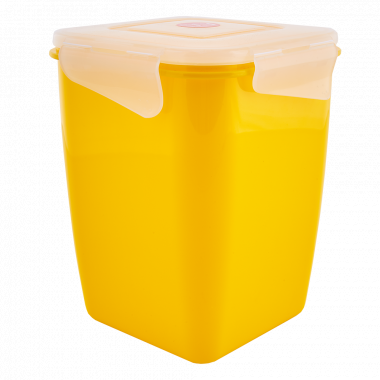 Universal container "Fiesta" deep 2L. (dark yellow / transparent)