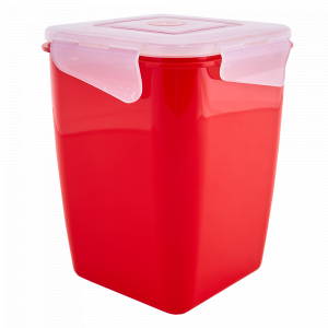 Universal container "Fiesta" deep 2L. (red velvet / transparent)