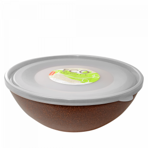 Bowl with lid 3L. ECO WOOD (brown)