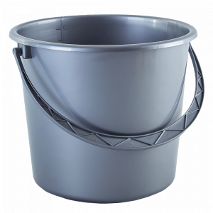 Round pail 10L. (gray)