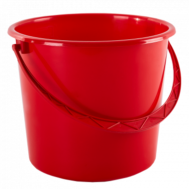Round pail 14L. (red)