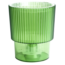 Вазон "Стелла" для орхідей з дренажем 13*15см. (зелен. пр.)